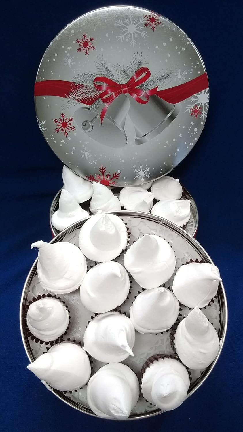 Small Divinity Gift Tin (Without Pecans) 10-12 Pieces, Old Fashioned Divinity, Just Like Home Made