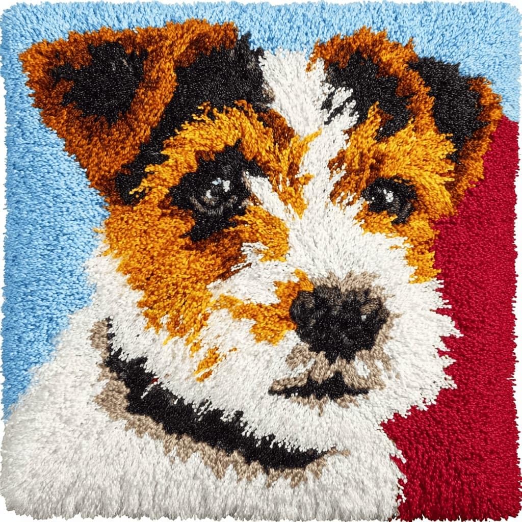 AxiangziK Latch Hook Cushion Kits,Animal DIY Needlework Pillow Cover Cushion Rug Making Kit,17X17Inch Handmade Embroidery Kits, Decorative Throw Pillow Cover for Sofa Cushions, Bedroom Decor