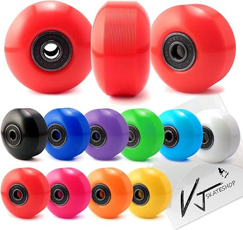Miniatura 4 de VJ 5.0 - Ruedas para skateboard (52mm, rodamientos para patineta, almohadillas, herramientas para patineta de 1 pulgada).