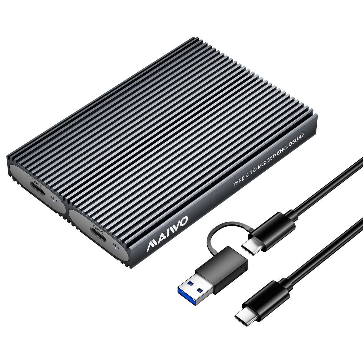 Amazon.com: MAIWO Dual Bay M.2 NVMe SSD Enclosure, USB3.1 GEN2