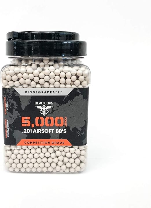 Black Ops .20 G Biodegradable Airsoft BBS 5,000 Triple