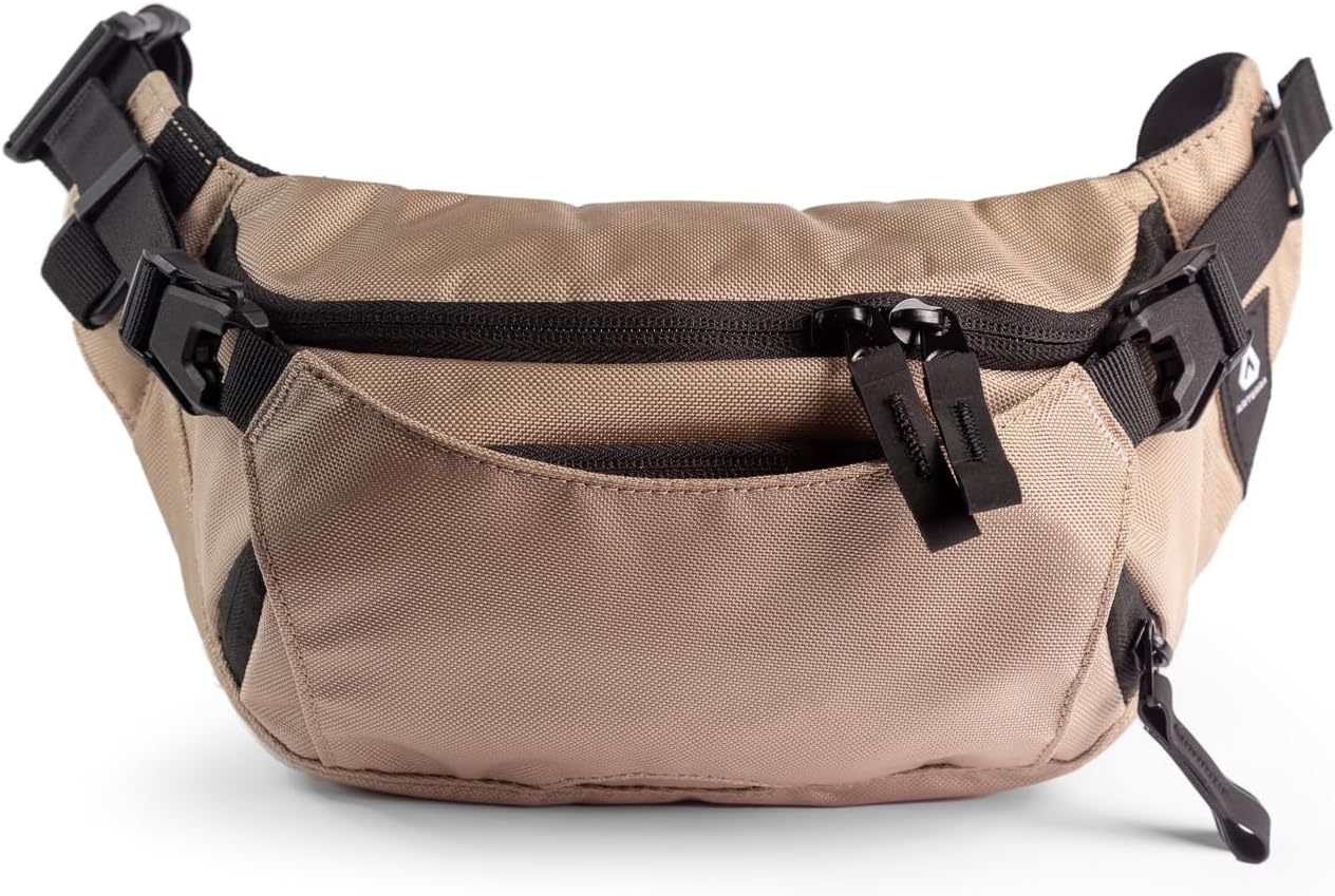 Falcon2L Ultralight Fanny Pack | Crossbody Belt Bag for Men & Women | Compact Waist Pack Sling for Essentials | Expandable External Carry Water-Resistant for Outdoor Travel & Everyday