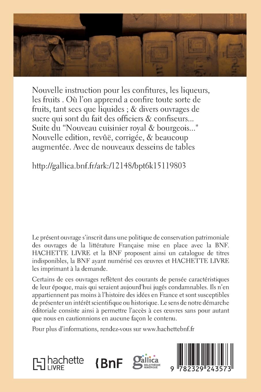 Nouvelle instruction pour les confitures, les liqueurs, les fruits (Éd.1715)