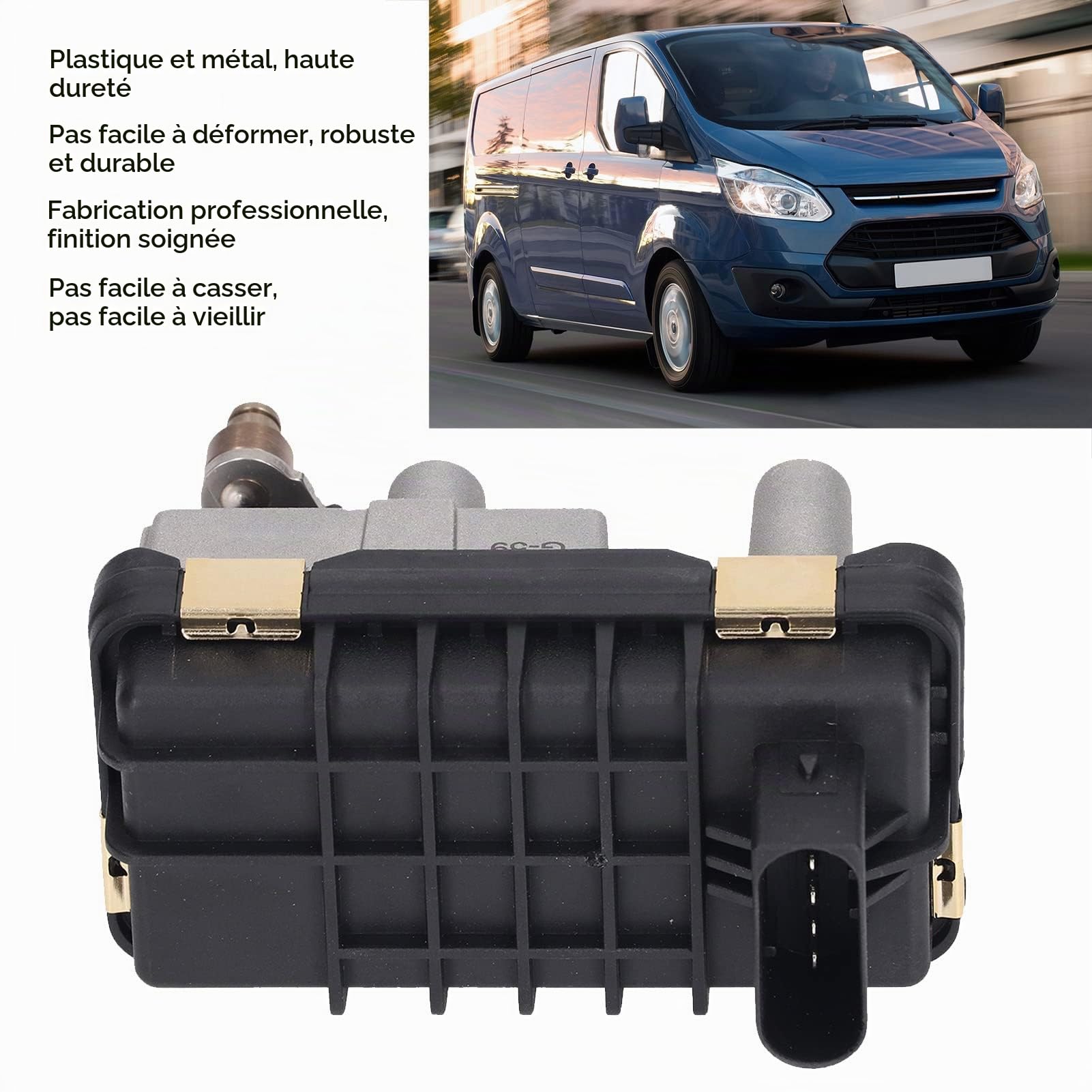 Actionneur Turbo, Actionneur électrique Turbo 6NW009550 Remplacement de Structure Compacte pour Transit Custom 2.2 TDCi