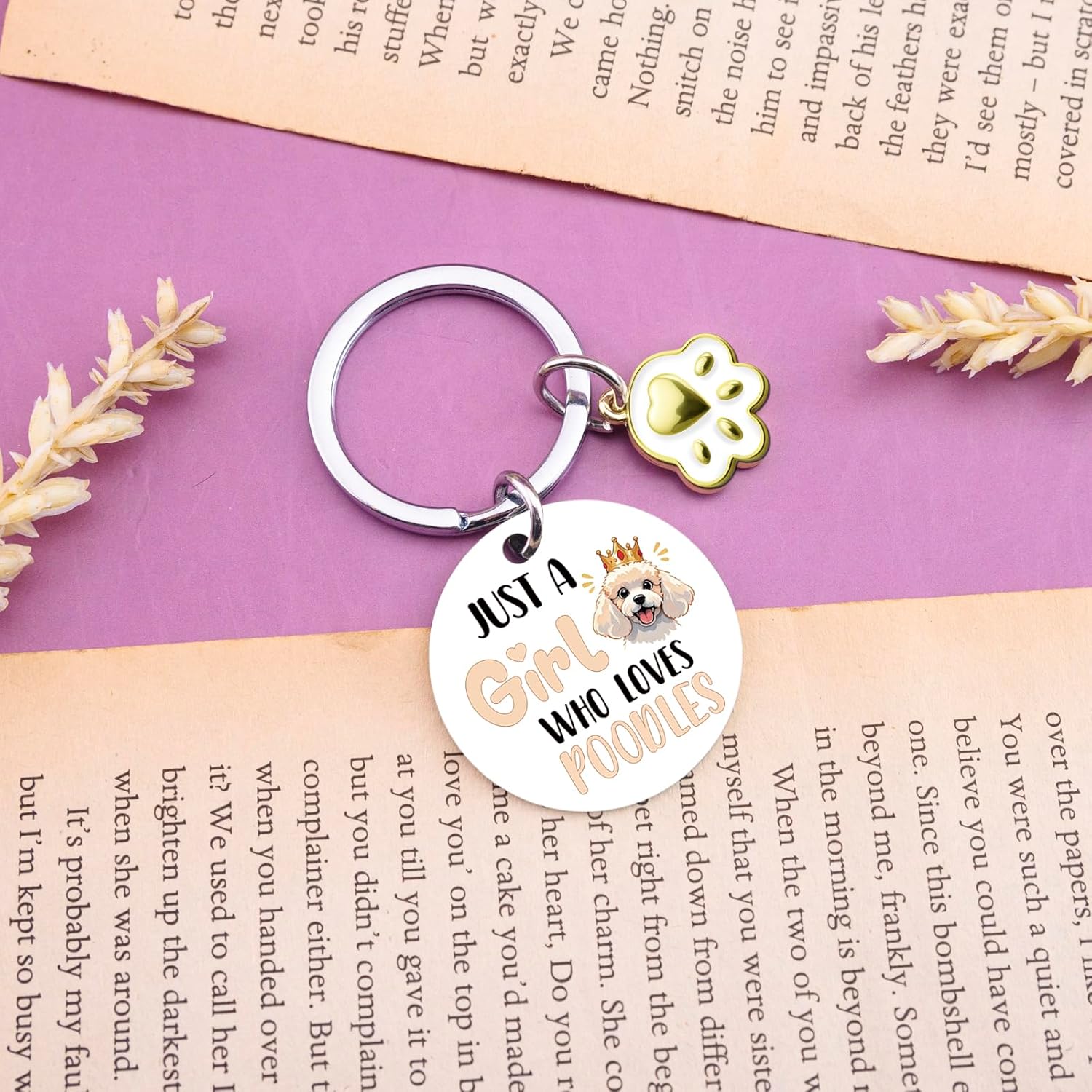 Poodle Gifts For Women Christmas Birthday Gifts For Poodle Mom Themed Keychain - Image 2