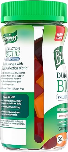 Miniatura 11 de Benefiber Prebiotic Fiber Supplement Gummies with Probiotics for Digestive Health, Assorted Fruit Flavors - 50 Count