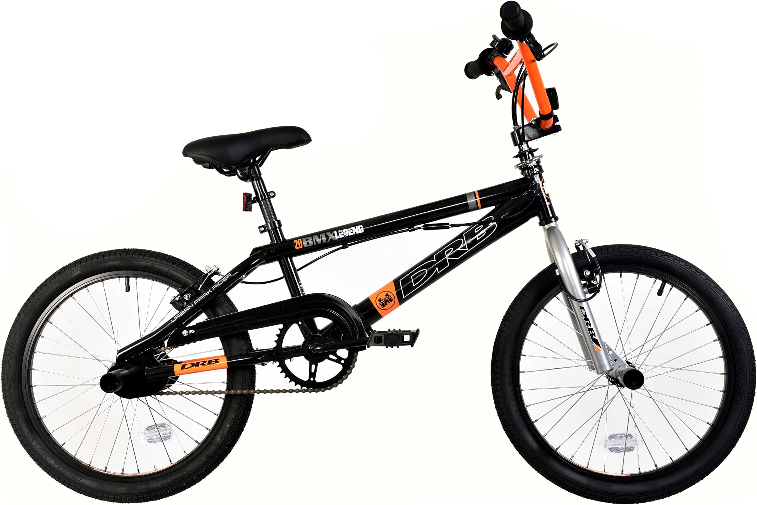 Legend 20" Freestyle BMX Bike w/ 360 Gyro - Gloss Black/Orange/Silver