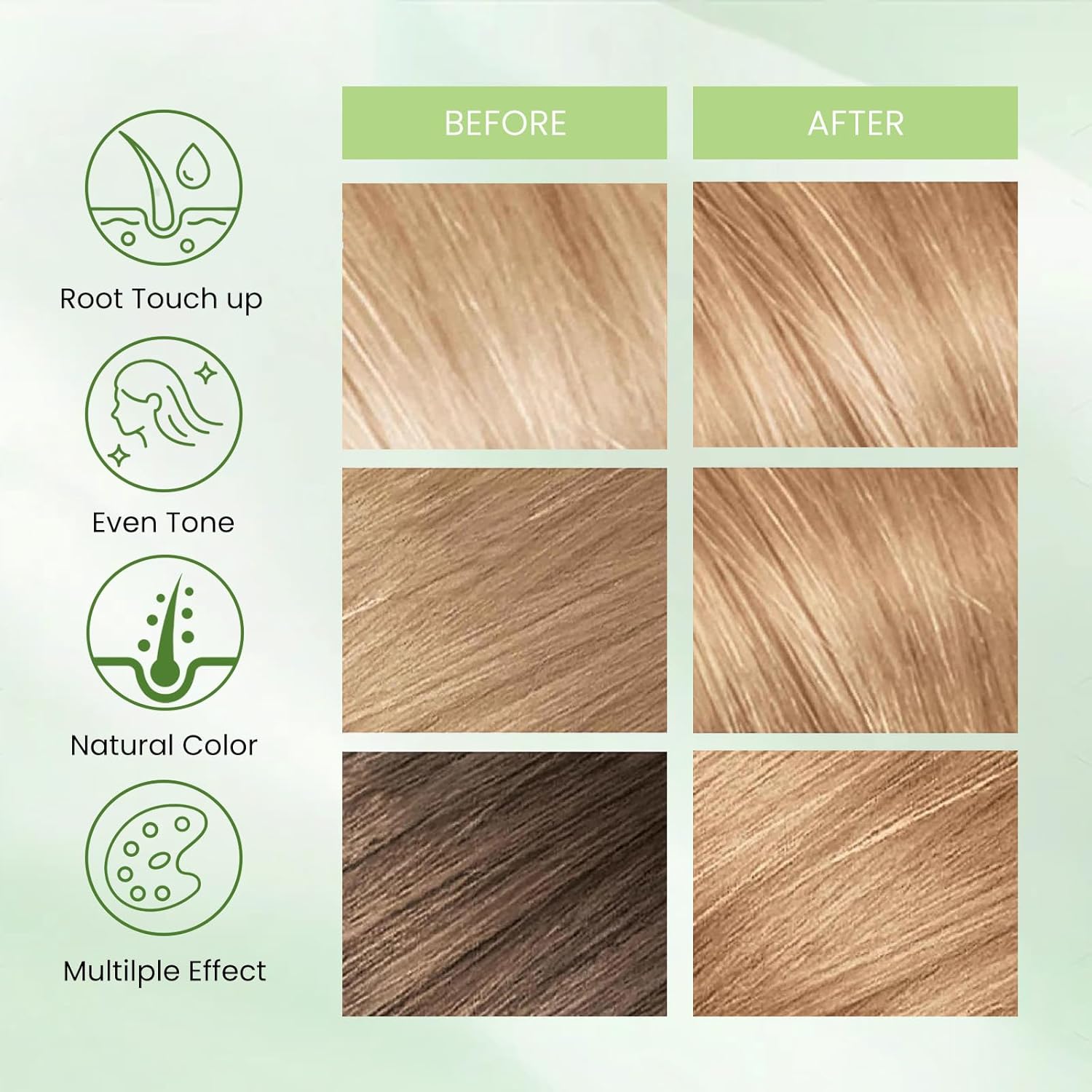 Fedulili Blonde Brown Hair Dye Shampoo 3 in 1, Instant Hair Color Shampoo Champu Para Canas Mujer, Lasting 3-4 Weeks & Easy to Use, Color Shampoo Dye for All Hair Types & Root Touch Up, 16.9 Fl Oz