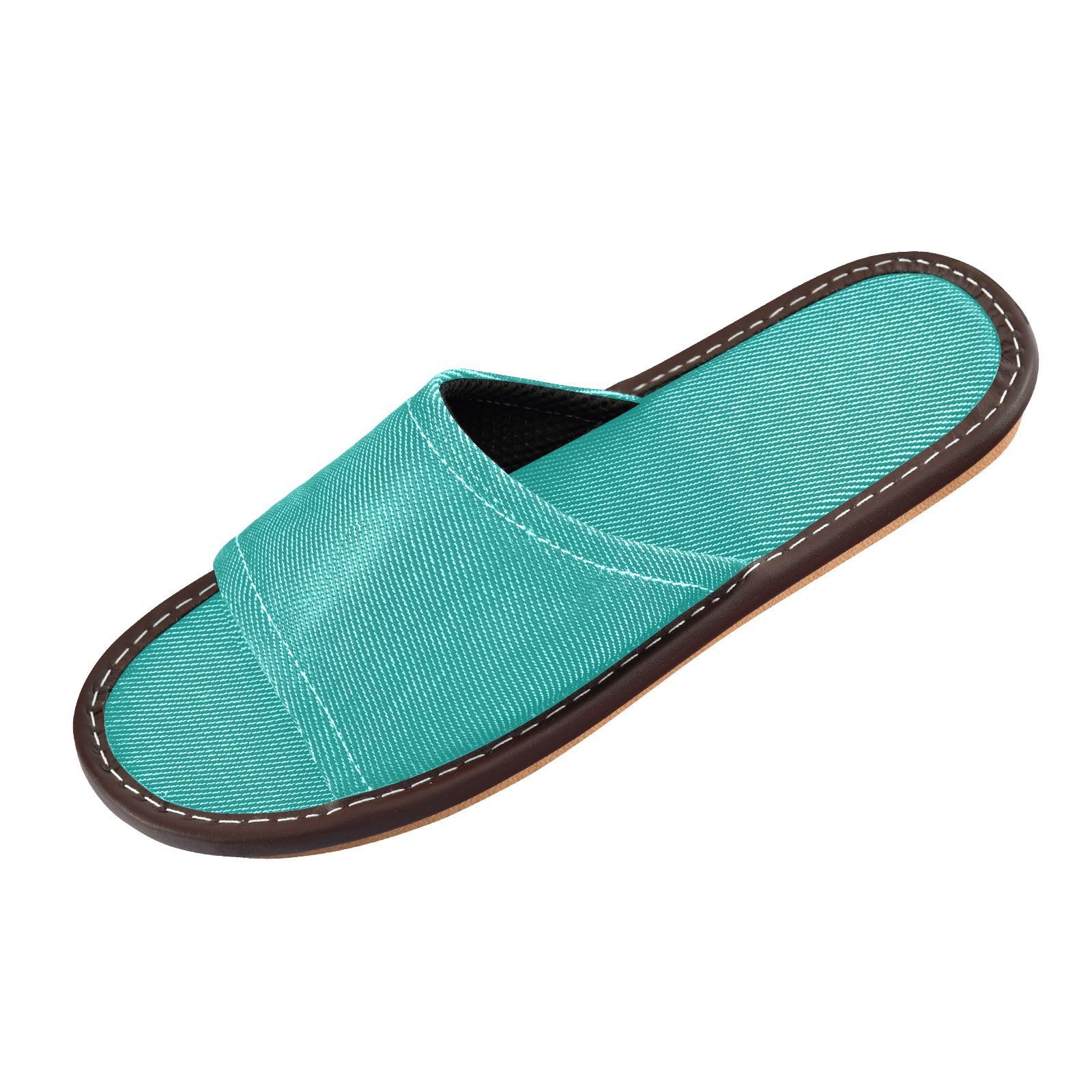 Indoor Outdoor Bathroom Sandal Reusable Non-Slip Open-toe Slip-on Home Shoes for Guest, Hotel,