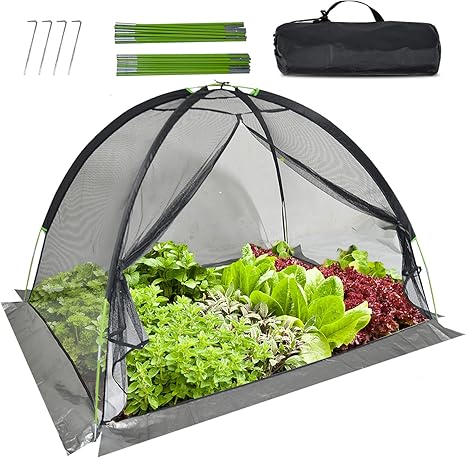 Image Hubble Garden Pond Cover, 9x12 FT Garden Pond Dome, Pond Garden Cover Protective Net Tent Dome Netting with Zipper Fiberglass Poles and Wind Rope, Nylon Pond Netting for Pond Pool and Garden, Black Image Hubble Garden Pond Cover, 9x12 FT Garden Pond Dome, Pond Garden Cover Protective Net Tent Dome Netting with Zipper Fiberglass Poles and Wind Rope, Nylon Pond Netting for Pond Pool and Garden, Black