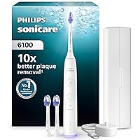 Philips Sonicare 6100, spazzolino sonico con 2 modalità di spazzolamento e 3 livelli di intensità