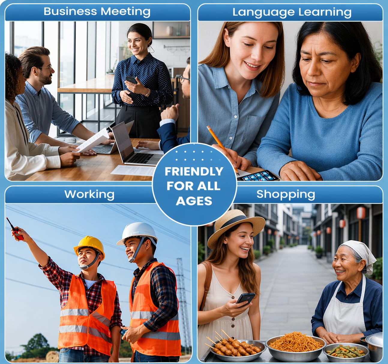 Appareil de traducteur de langue AI, appareil de traducteur de texte vocal en 138 langues pour les affaires et l'apprentissage, en ligne/hors ligne/chatGPT/traduction photo