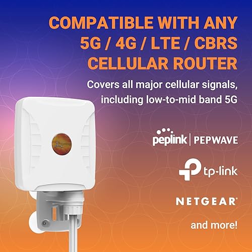 Miniatura 7 de Poynting Antena celular direccional XPOL-2-5G (sin T-Mobile)  MIMO 2X2  4GLTE 5G  698-3800 MHz  11dBi  Cable SMA de 16.4 ft (M)