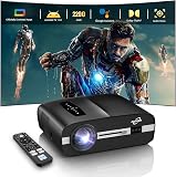 Amazon product image of 4K Projector for Golf Simulator, Home Theater & Gaming, 2200 ANSI Lumens | Smart Google TV with Apps, Ceiling Mountable, Auto Focus,HDR10,MEMC, Low Latency, PC Compatible, HDMI 2.1 ARC, Dolby Audio