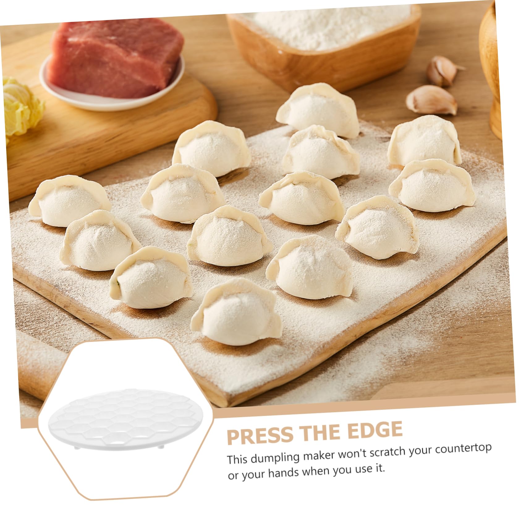 JECOMPRIS Dumpling Maker Household Tool for Easy Homemade Dumplings for Fresh Pasta Dough and Fillings Compact and Easy to Clean Convenient Kitchen Supply