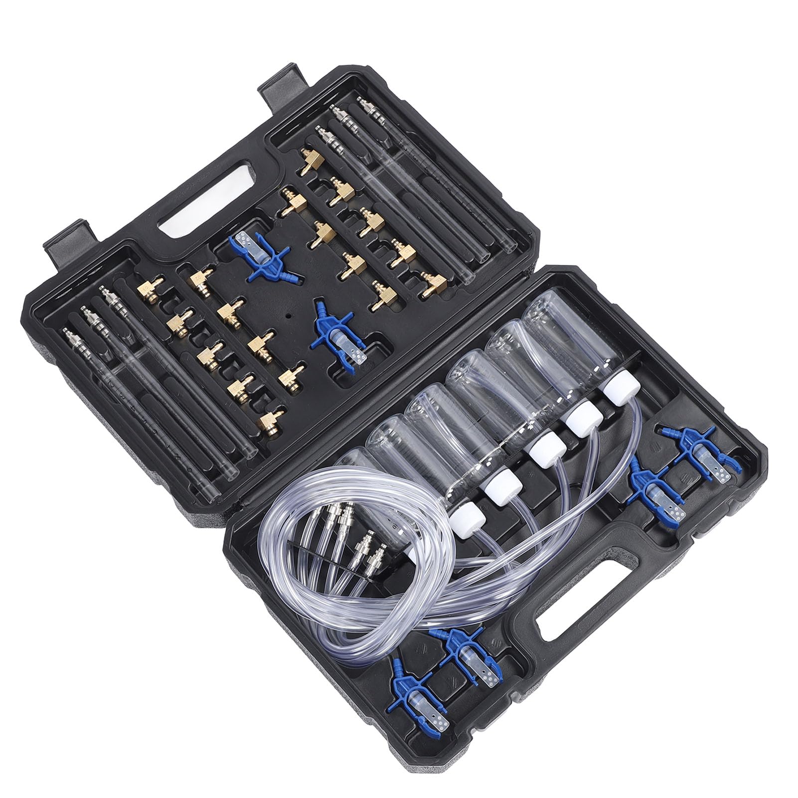 Kit de Prueba de Flujo de Inyector Diésel, Juego de Probador de Inyector de Combustible Multifuncional Eficiente