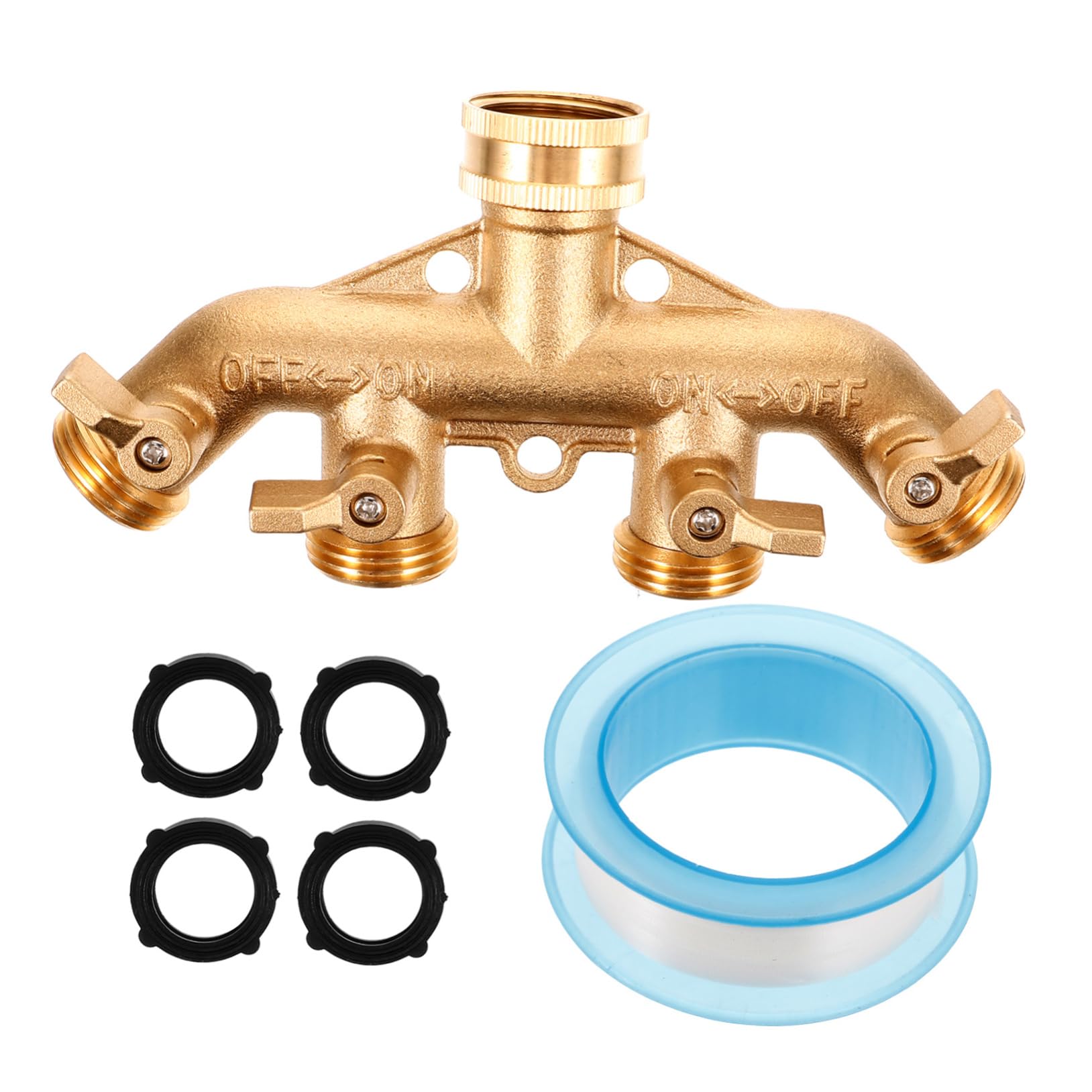 Homoyoyo Connettore per Tubo da Giardino Divisore per Rubinetto Connettore per Tubo Flessibile Vie Adattatore Raccordo Collegamento Rapido