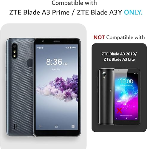 Miniatura 2 de TUDIA Merge grado militar Funda diseñada para ZTE Blade A3Prime  ZTE Blade A3Y  No es compatible con GABB Phone 4 a prueba de golpes, resistentes y