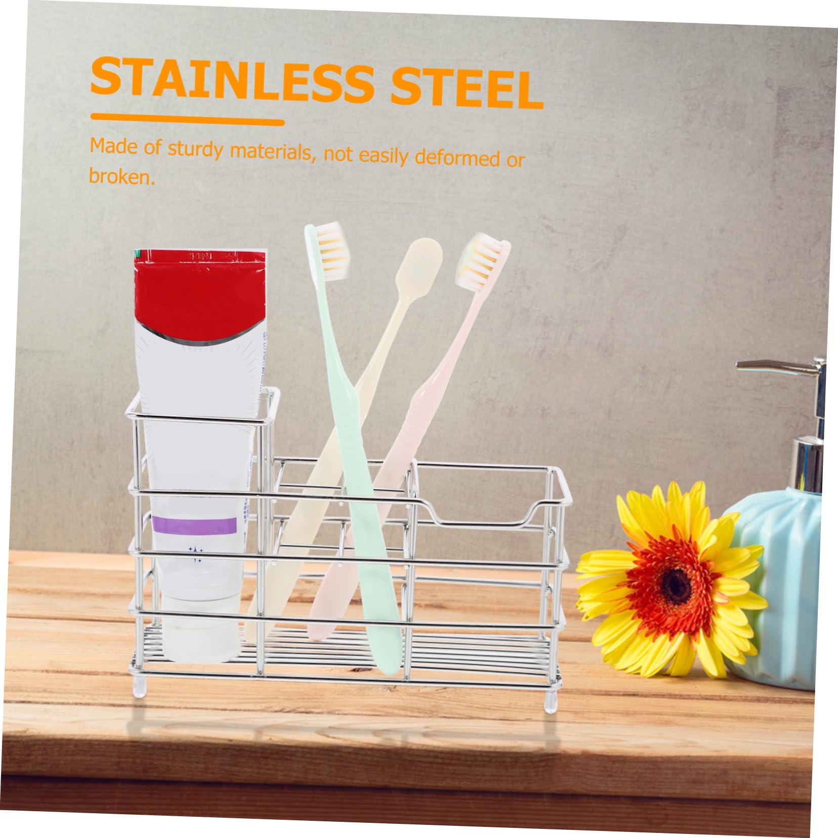 PRETYZOOM 4 Estantes De Almacenamiento para Baño Estante Organizador para Baño Soporte De Exhibición para Baño Organizador De Almacenamiento De Pasta De Soporte para Cepillo De
