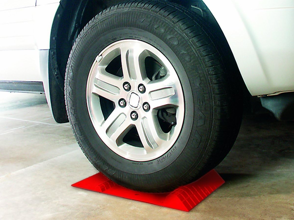 Maxsa 37359 Park Right 21" x 11" x 2" Parking Mat, Red : Automotive