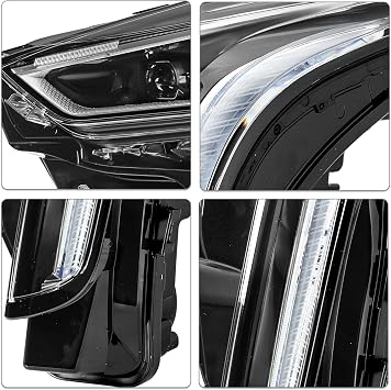 SOCKIR Fits for 2019 2020 2021 Cadillac CT6 Headlight Replacement Projector Headlamp Assembly Left Driver Side