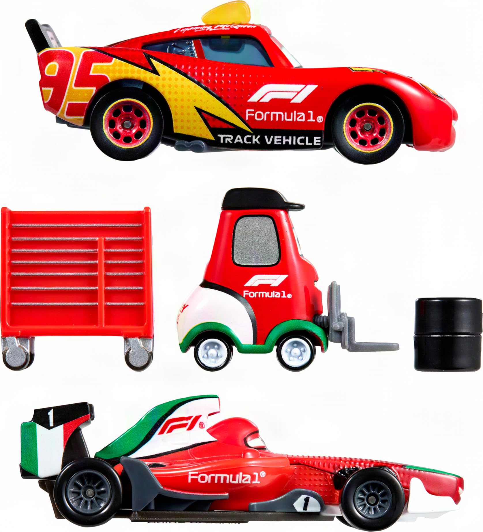 Amazon.com: Mattel Disney and Pixar Cars Formula 1 Multipack with