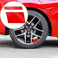 Vista 3 de Pack-6 Calcomanías Reflectantes para Automóvil, Calcomanías de Rayas para Llantas de Ruedas de Automóvil, Calcomanías Automotrices Universales