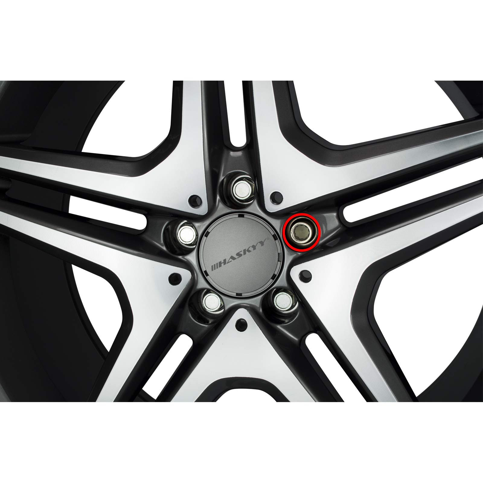 HASKYY16 śrub gwiazdowych M12 x 1,5/M14 x 1,5/ M14 x 1,5 kulka/ M12x1,25/ M14x1,25 D23/stożek D20/D23 I kompatybilne z Audi,VW,BMW,Mercedes,Skoda,Seat,Stilauto Barracuda (M144) x1,5x40 stożków śr.