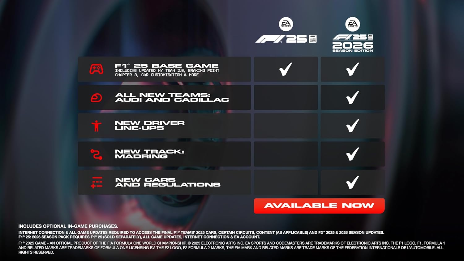 EA SPORTS F1 25 – 2026 Season Edition | EA App Digital Code