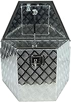 Vista 9 de Caja de herramientas de aluminio chapada en negro de 39 pulgadas para camioneta, almacenamiento para caja de camioneta pickup, caja de lengua