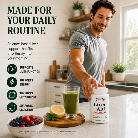 LIVERITE Liver Aid 2-Pack 150 Capsules (Total 300ct) Liver Support Supplement with Amino Acids, Choline, Milk Thistle & Vitamin B12 Supports Healthy Liver Function, Energy & Metabolism