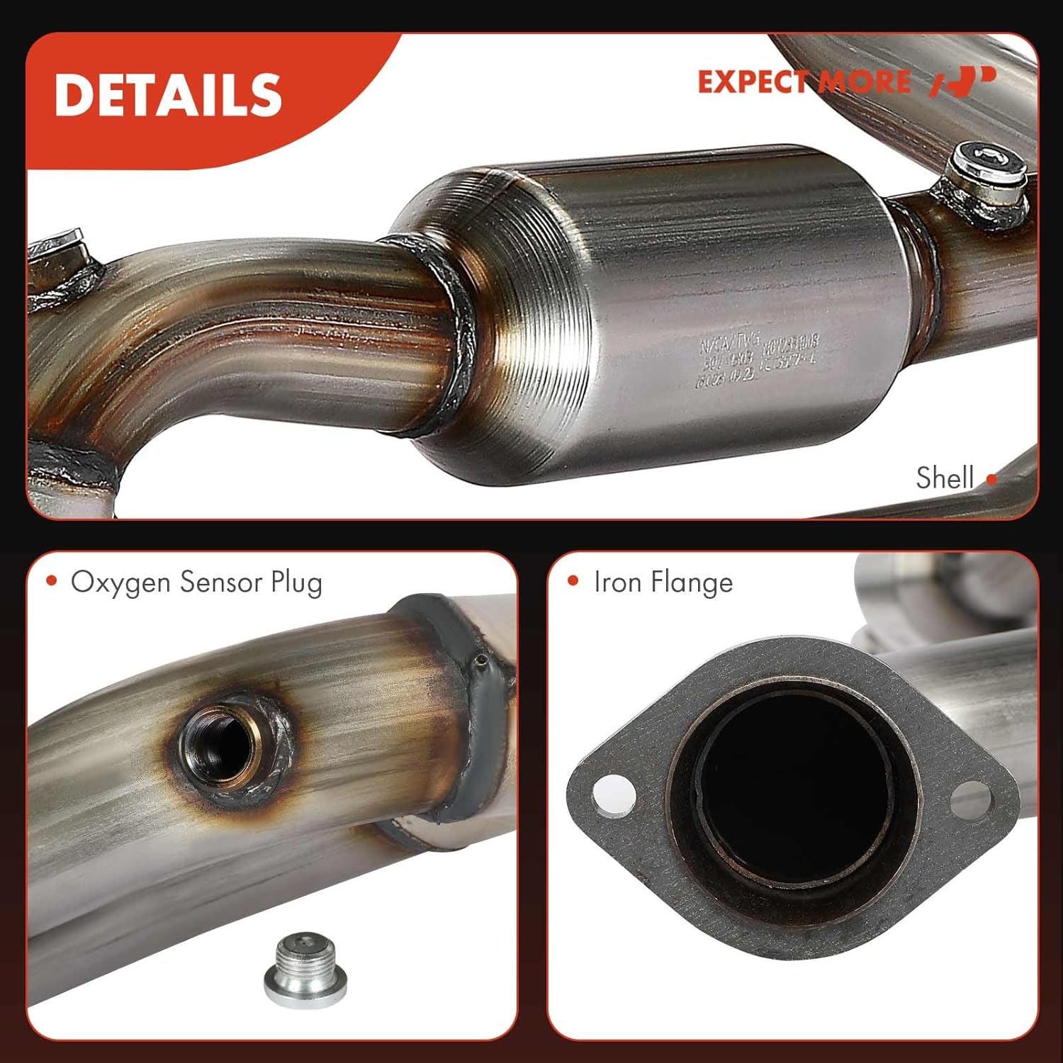 A-Premium Catalytic Converter Kit Direct-Fit Compatible with Dodge Ram 1500 2006-2007 5.7L, Ram 2500 2004-2006 5.7L, Ram 3500 2004-2007 5.7L, EPA Compliant