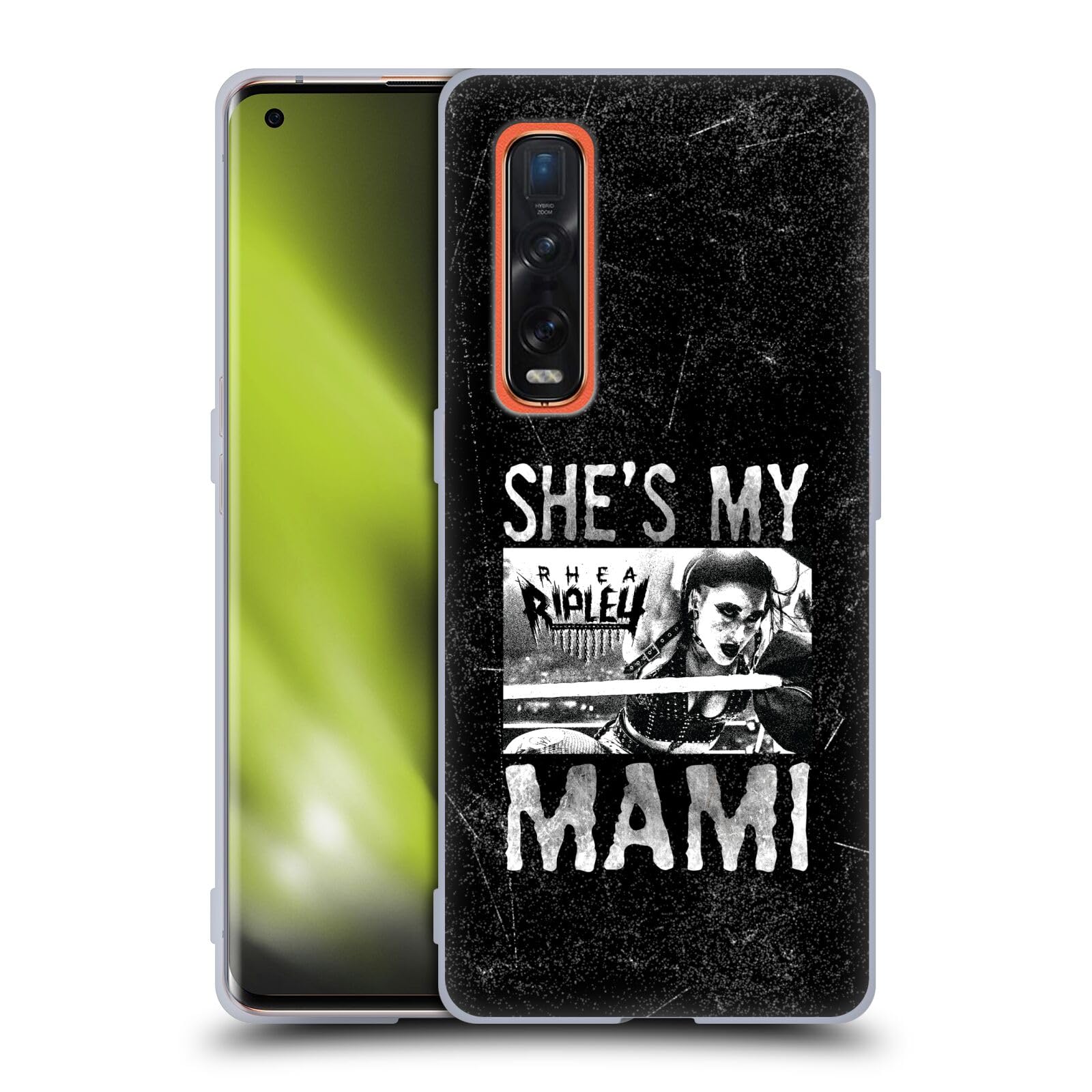 Head Case Designs Officially Licensed WWE She's My Mami Rhea Ripley Soft Gel Case Compatible With Oppo Find X2 Pro 5G