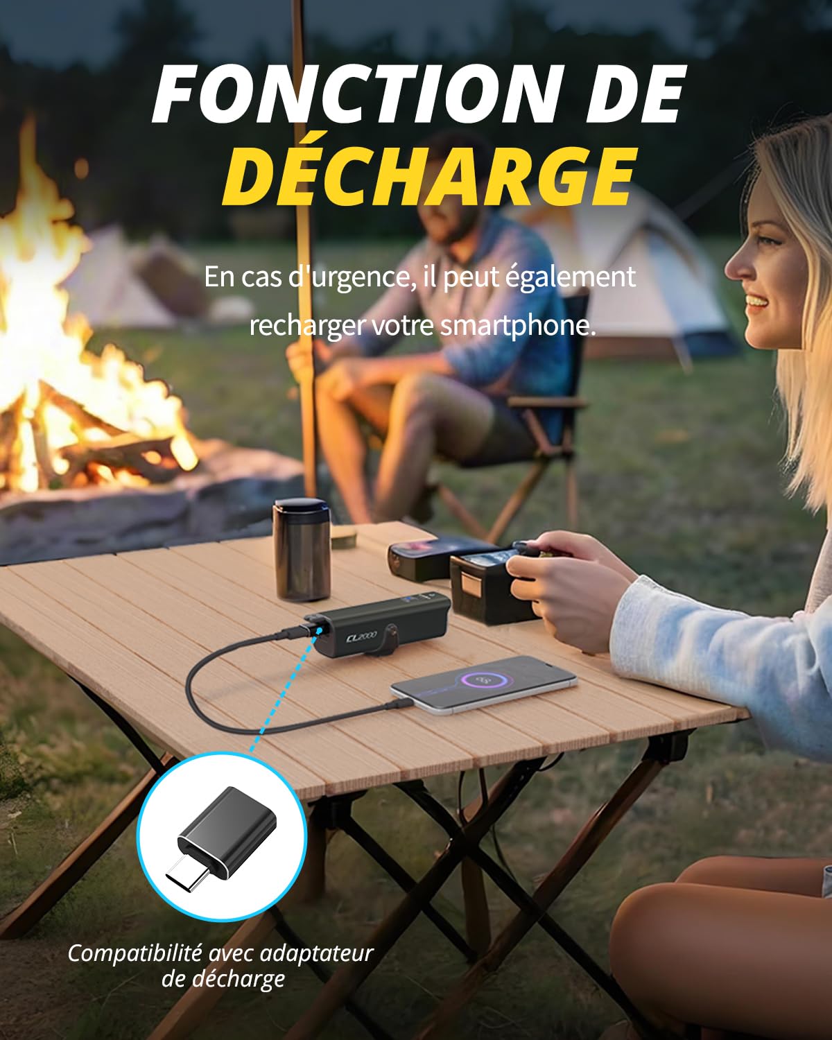 TOWILD CL2000 Éclairage Professionnel 2000 Lumens pour Vélo, Lampe LED Rechargeable USB-C 5000mAh Éclairage Super Lumineux Anti-éblouissement pour vélos de Route/Montagne,Fanal Avant étanche IPX6