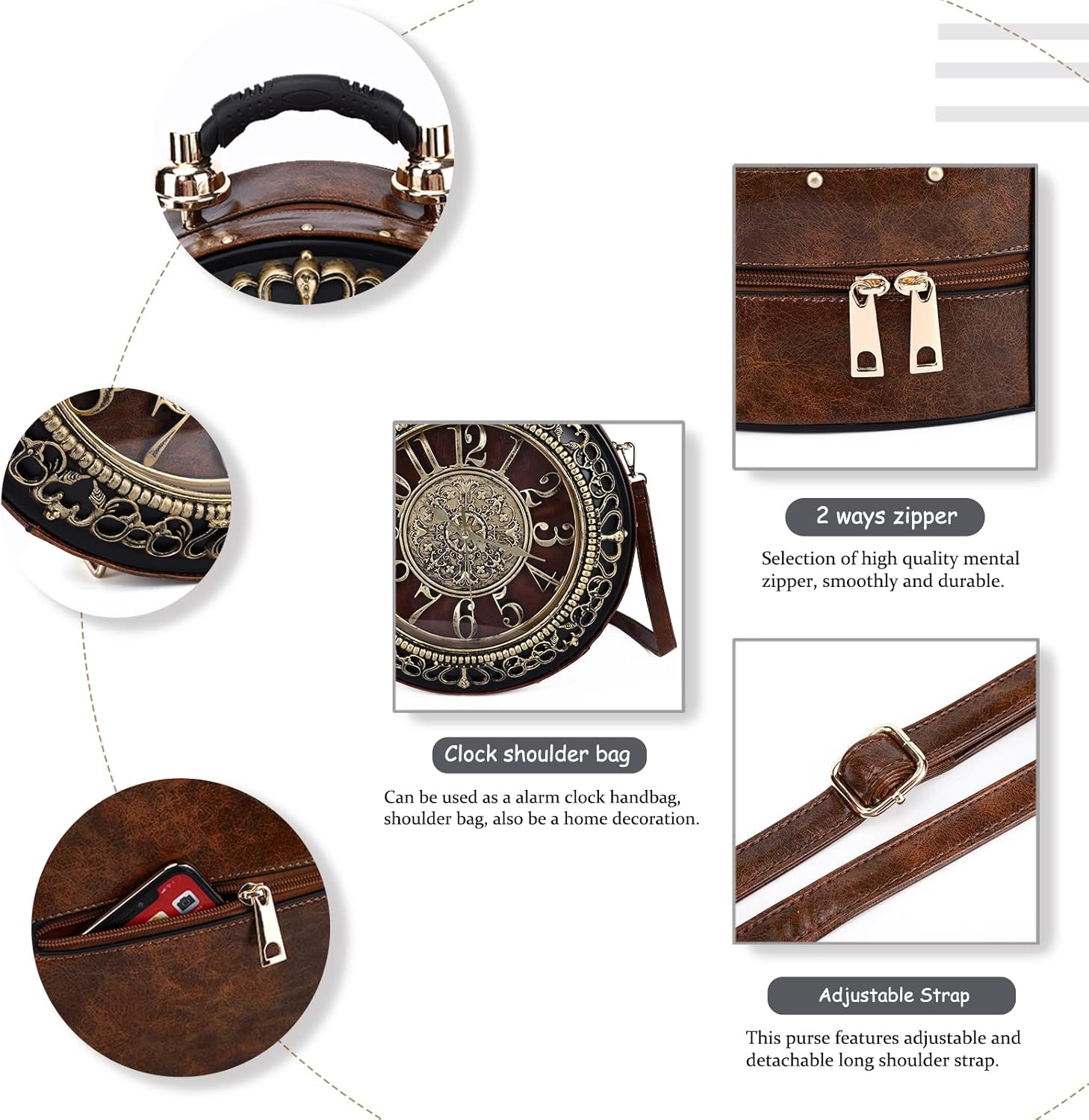 Angel Barcelo Crossbody Purse and Handbags for Women Fashion Ladies Shoulder Bag - Image 4