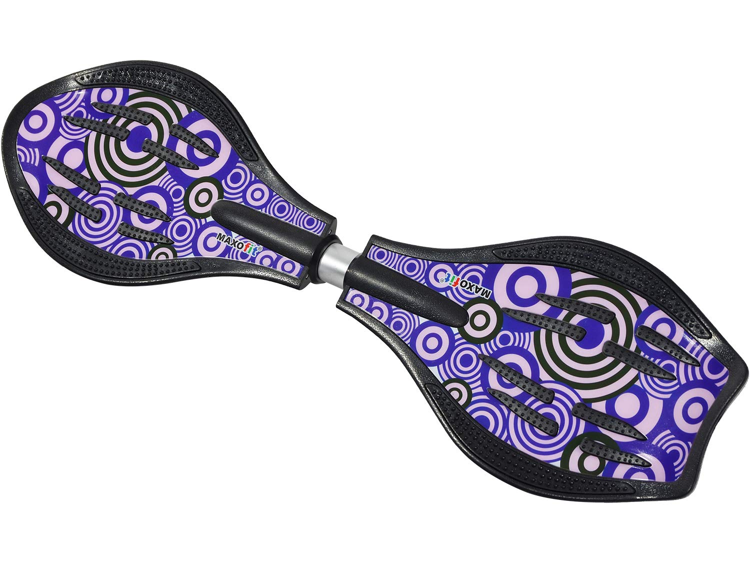 MAXOfit Waveboard Pro Close XL | Jusqu'à 100 kg | Avec roulettes lumineuses LED, sac et accessoires pour enfants