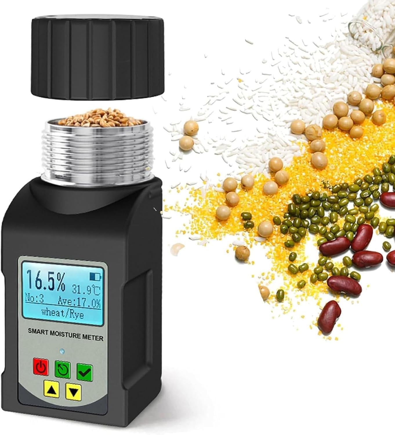 Humidimètre numérique pour café et cacao avec écran LCD haute résolution