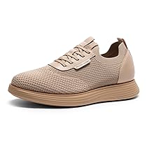 Bruno Marc Scarpe Eleganti Uomo Comode Sportive Scarpe Uomo Traspirante Casual Stringate Oxford,Size 44,Cachi,SBOX2317M