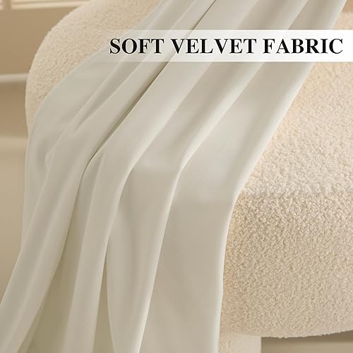 Miniatura 131 de RYB HOME Juego de 2 paneles de cortinas de terciopelo malva, cortinas y cortinas para oscurecer la habitación, con aislamiento térmico, decoración