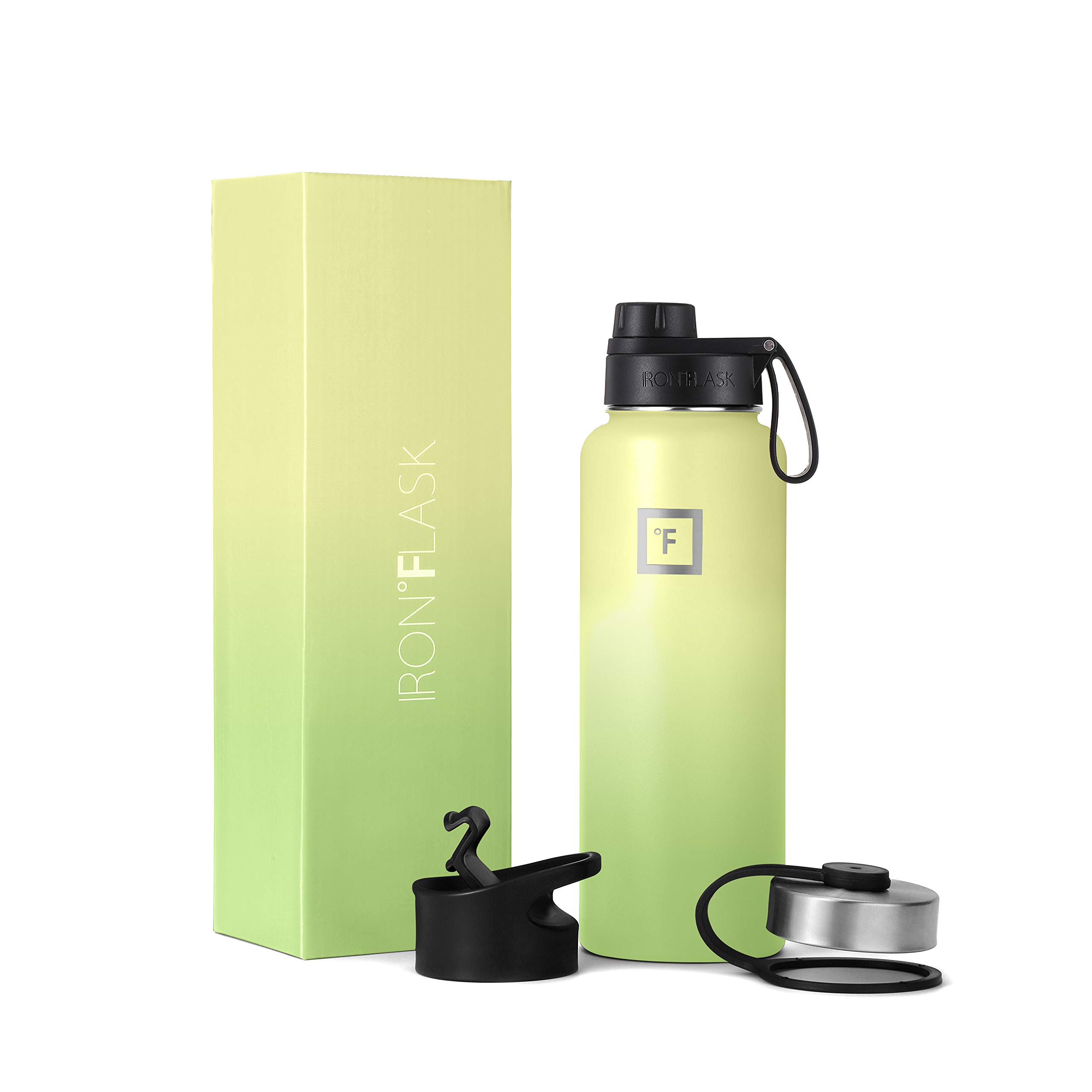 Borraccia Termica Iron Flask: Acciaio Inox, 3 Tappi Inclusi, 100% Antiperdita - Scegli La Capienza!