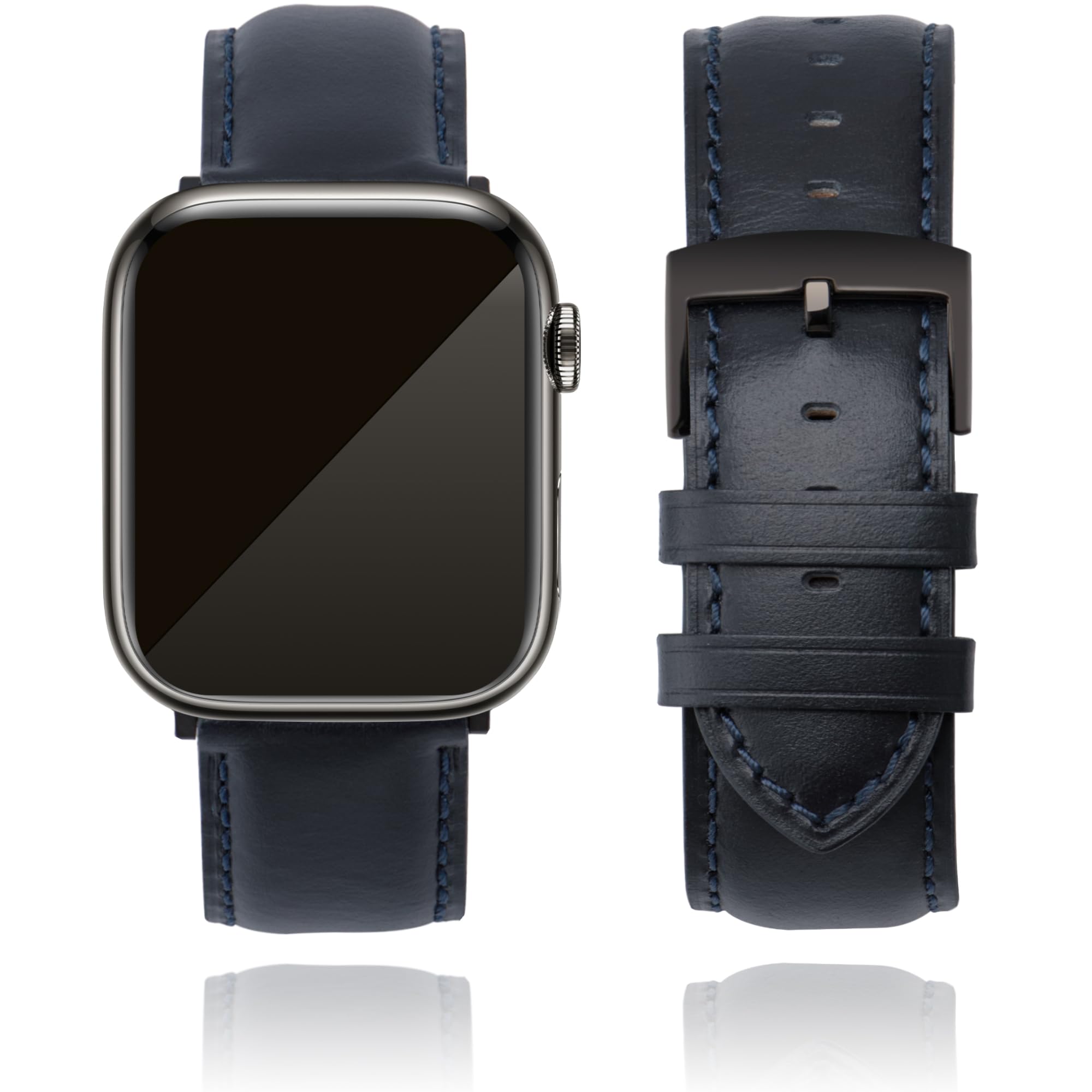 CORROPELLE Leather Watch Straps Compatible with Apple Watch 49mm 46mm 45mm 44mm 42mm 41mm 40mm 38mm, Top Grain Genuine Leather Replacement Straps for iWatch Series 10 9 8 7 6 5 4 3 2 1 SE2/1 Ultra2/1
