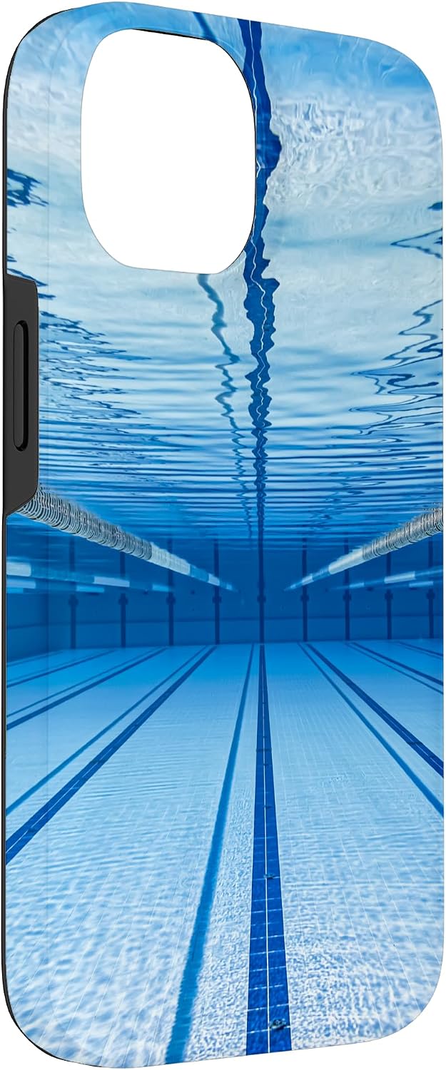 Swimming Pool Blue Water Swimmer Case for iPhone 14