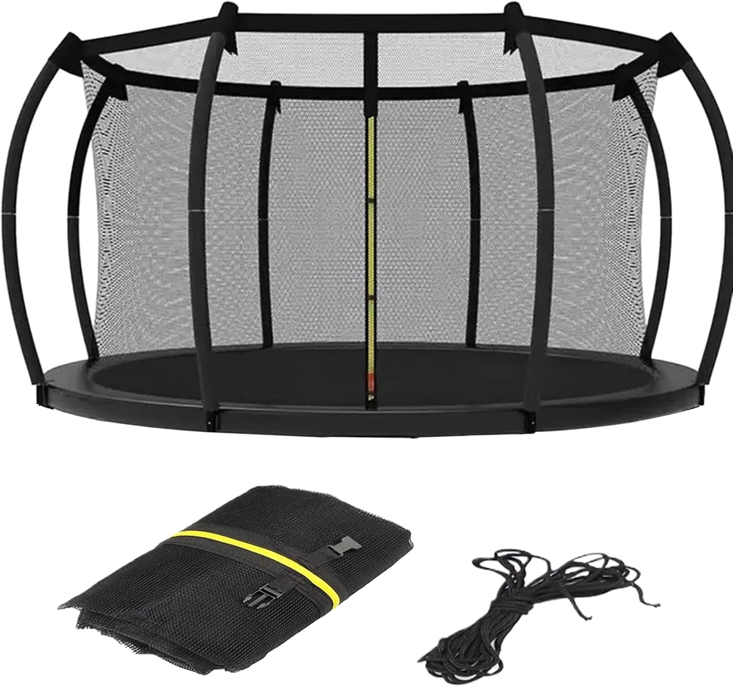 Trampoline Safety Net | Replacement Safety Fence | Weather Resistant Mesh Design with Secure Attachment for Injury Prevention, Protective Enclosure Supply for Backyard Patio Outdoor Garden Trampoline