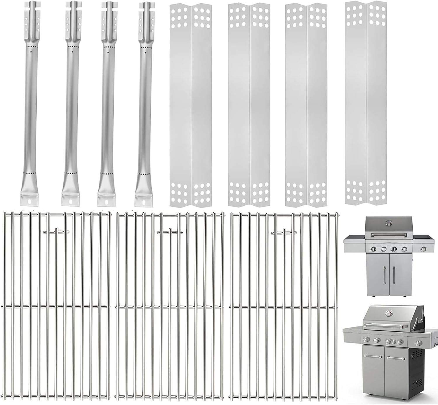 Replacement Parts Kit for KitchenAid 720-0954, 720-0733A, 720-0954A, 720-0733D, 720-0954L, 730-0733, 740-0733A, 730-0733A, 740-0733 Grill Parts, Nexgrill Parts 720-0733 720-0733A,Solid Stainless Steel