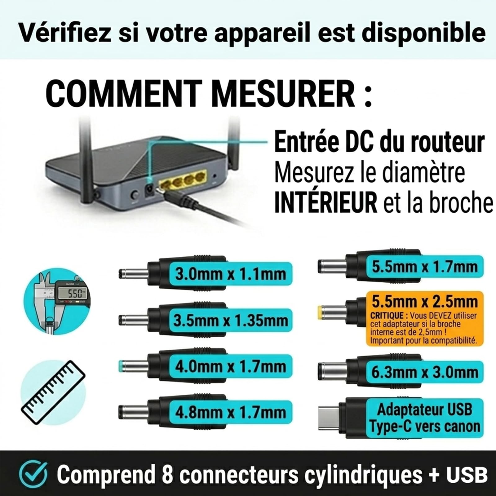 UPS Mini Onduleur 10400mAh(38Wh) Batterie de Secours pour Routeur/Modem DC 12V/2A, USB 5V/3.6A