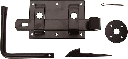Suki 3249628 Gate Lock 180 x 85 mm Black Steel