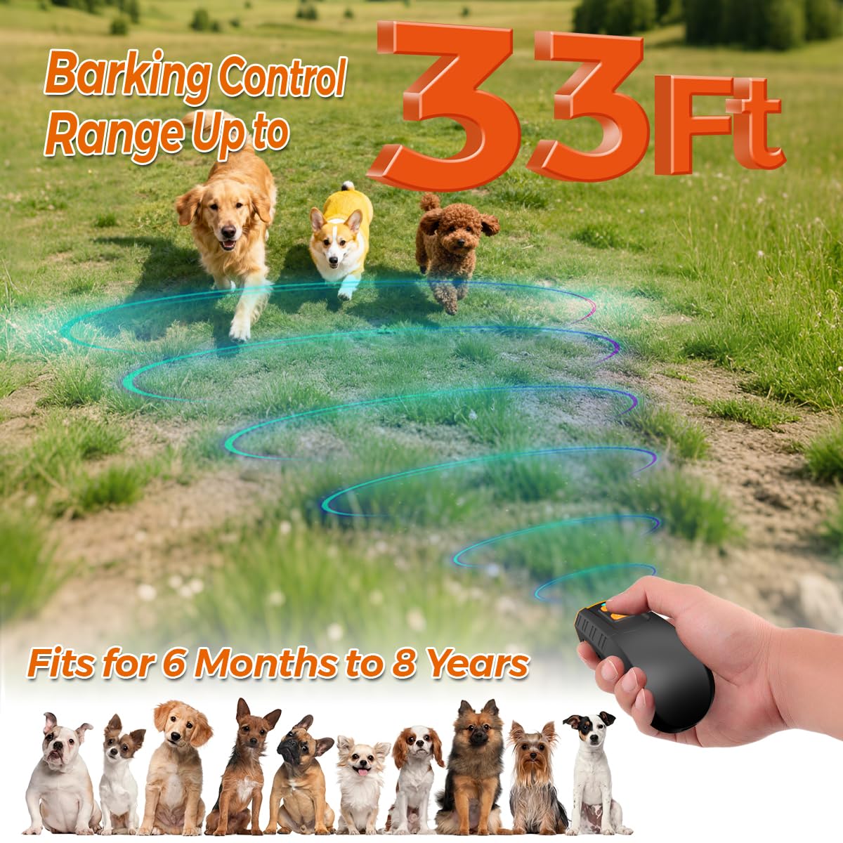 Anti Barking Device, Handheld Ultrasonic Bark Stopper - Image 2