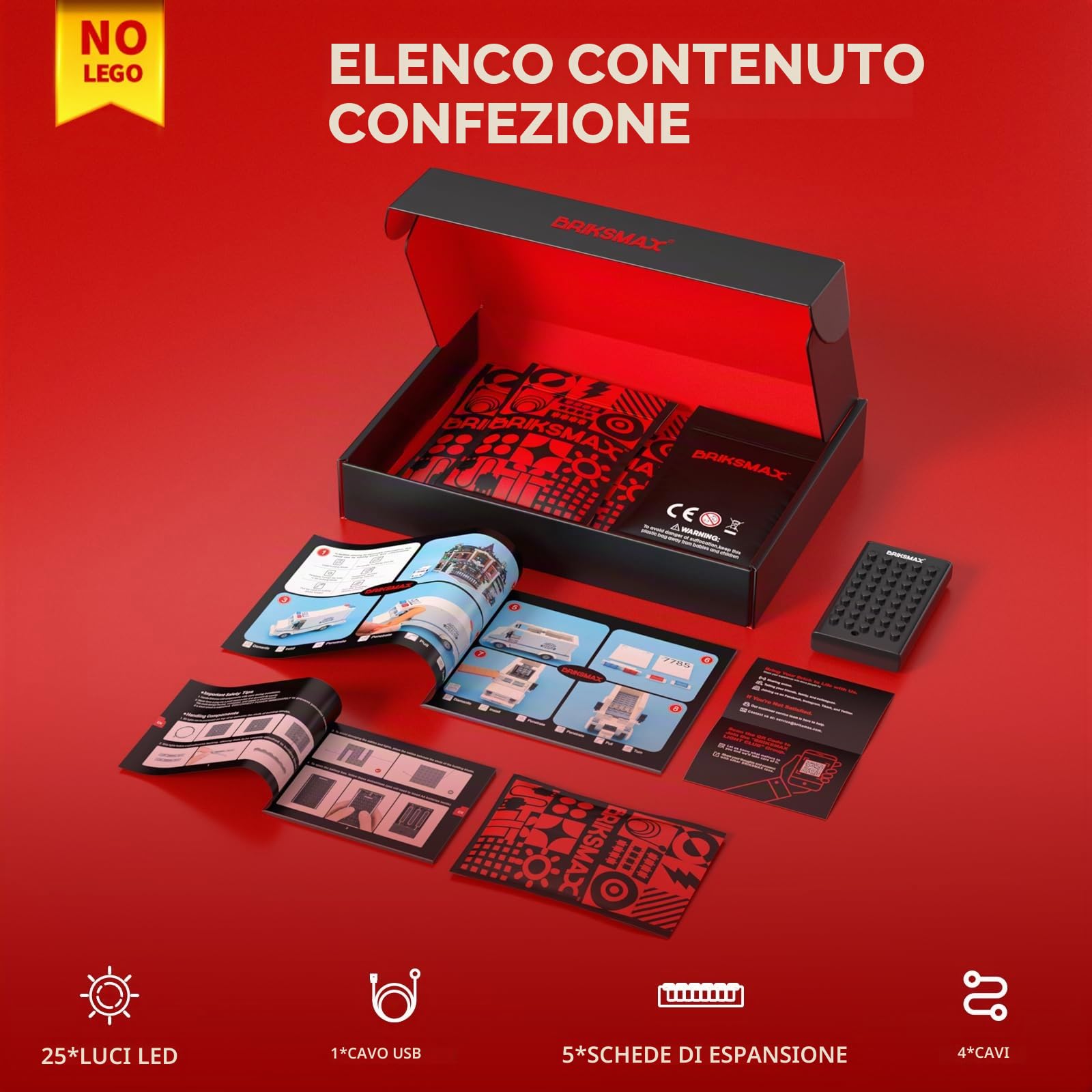 BRIKSMAX Kit di luci 2.0 compatibile con Lego Icons Arcade Pinball Machine 11374 Set da costruzione - Kit di illuminazione a LED originale (solo accessori) per display, regali e collezionisti