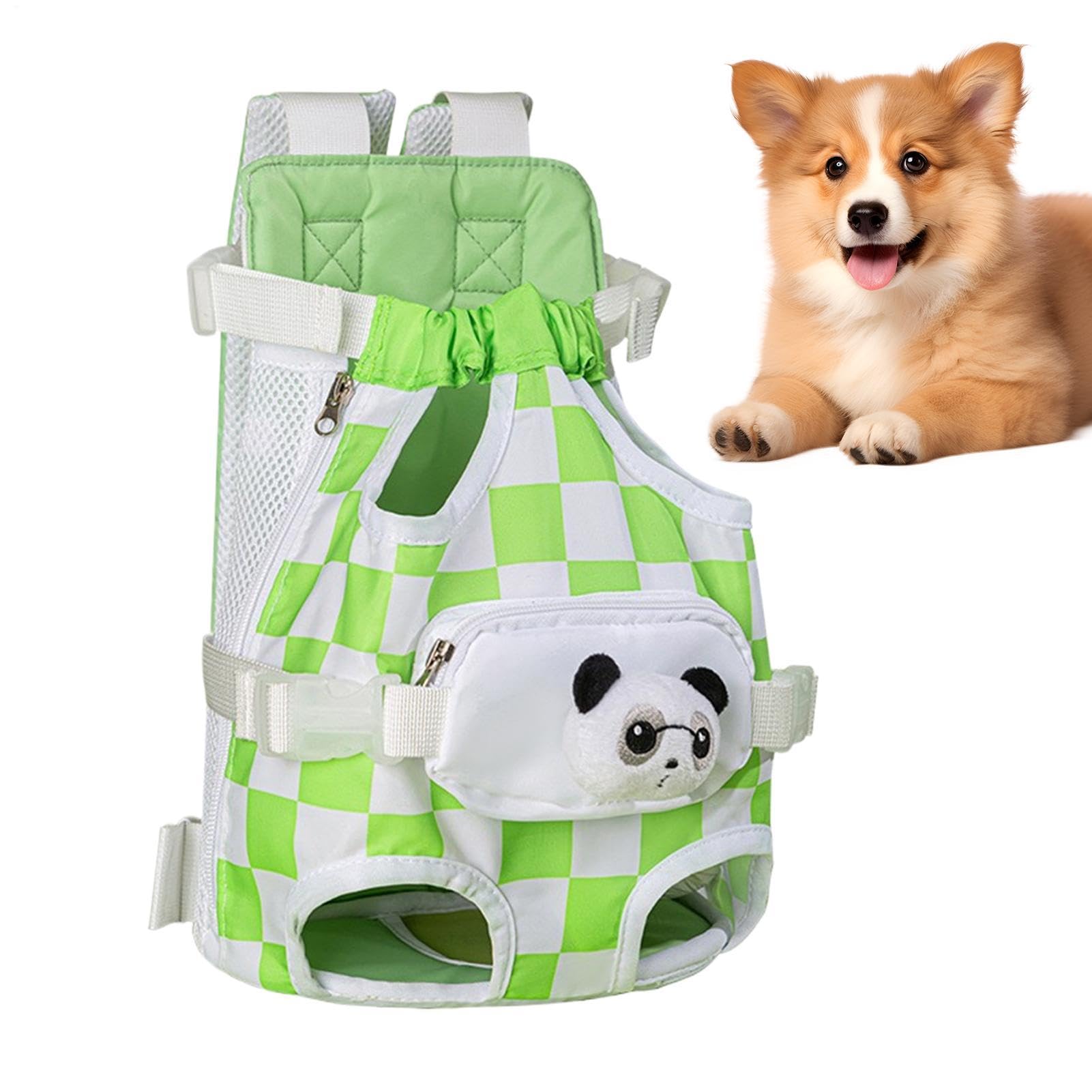 Mochila portátil ajustable para perros y mascotas con correas de transporte cómodo