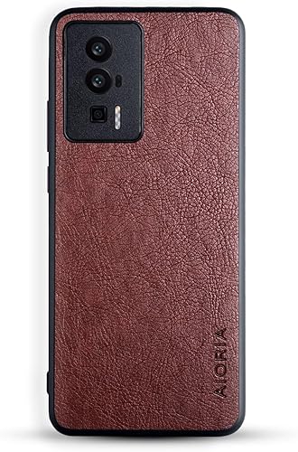 Miniatura 4 de AIORIA Funda para Xiaomi Poco F5 Pro, 6.67 "Pantalla Premium PU Cuero Teléfono Cubierta Retro Business Design Funda protectora completa para Xiaomi